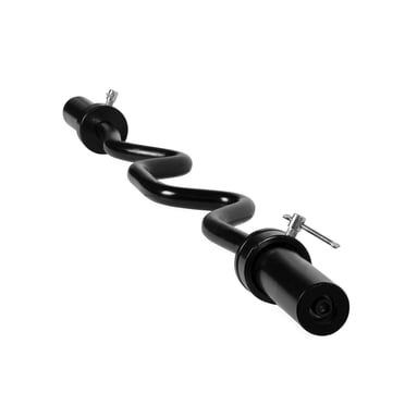 CAP Haltère 48 po. Barre de musculation Olympic Super Curl, noire