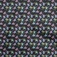 thumbnail image 1 of oneOone Cotton Flex Black Fabric Leaves Sewing Craft Projects Fabric Prints By Yard 40 Inch Wide, 1 of 5