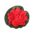 thumbnail image 2 of AMERTEER 1Pc Simulation Lotus Flower Mini Artificial Pond DIY Home Fish Tank Decoration Peach Red, 2 of 13