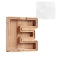 thumbnail image 1 of XZNGL Personalized Wooden Name Money Box Wooden Deposit Box Twenty Six English Letters, 1 of 6