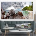 thumbnail image 1 of Plage Tropicale Exotique sous Ciel Bleu - Uvre d'Art Moderne sur Toile, 1 of 3
