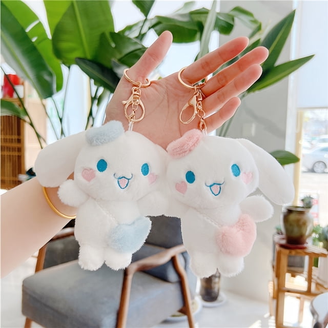 Adorable Mini Rabbit Porte-Clés en Peluche - Coton Doux, Breloque de Sac à Double Usage et Idée-Cadeau - Léger et Durable