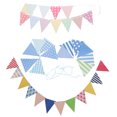 thumbnail image 4 of 3 Pcs Bannière de Drapeau en Papier Triangle Décoration de Fête Suspendue, 4 of 8