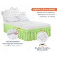 thumbnail image 3 of SGI Bedding 21 Inch Wrap Around Bed Skirt | Microfiber Bed Skirt | Fade Resistant, Wrinkle Free, Anti-static, Decorative, Extra Storage Space, Clutter-Free | California King, Sage, 3 of 6