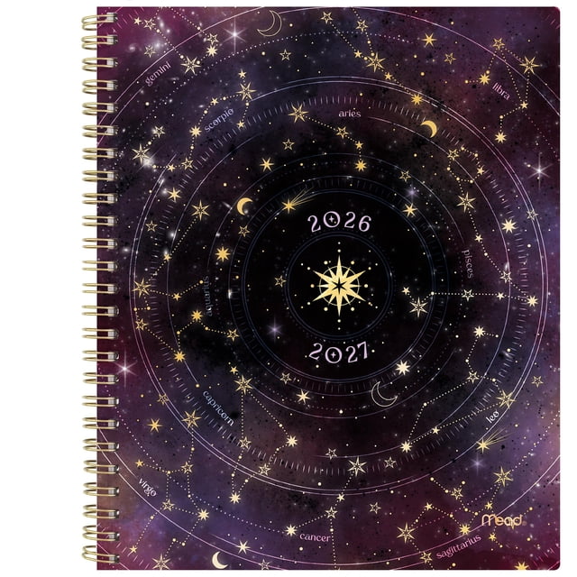 2026-2027 Mead Magic Stars Large Weekly and Monthly Academic Year Planner
