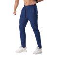 thumbnail image 1 of Ceisia Men Solid Color Loose Casual Pants Elastic Waist Drawstring Sports Gift Work Trousers, 1 of 4