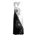 thumbnail image 4 of TJAZFJPA Robes de Soirée pour Femmes Femmes Été Aguichant Col en V Profond Formel Sans Manches Longue Robe Dégradé Fermeture Éclair Robes Évasées Robes Africaines pour Femmes Robes Blanches Formelles pour Femmes, 4 of 4
