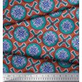 thumbnail image 3 of Soimoi Rayon Fabric Floral Mandala Print Fabric by The Yard 56 Inch Wide, 3 of 3