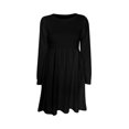 thumbnail image 4 of Gspmoly Robes d'Été, Robe Chandail à Manches Longues et Col Rond Unie pour Femmes, Robe Chandail Longueur Genou, Robes de Travail pour Femmes en Liquidation, 4 of 5