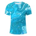 thumbnail image 4 of Birdeem Chemises pour Hommes Mode Hommes Confortables Imprimés Manches Courtes Col Rond Blouses Chemises, 4 of 12