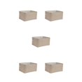thumbnail image 2 of relayinert Contenant de Rangement pour l'Organisation et Poignée en Corde Robuste Boîte de Rangement Pliable Beige 36*26*16 Ensemble de 5, 2 of 6