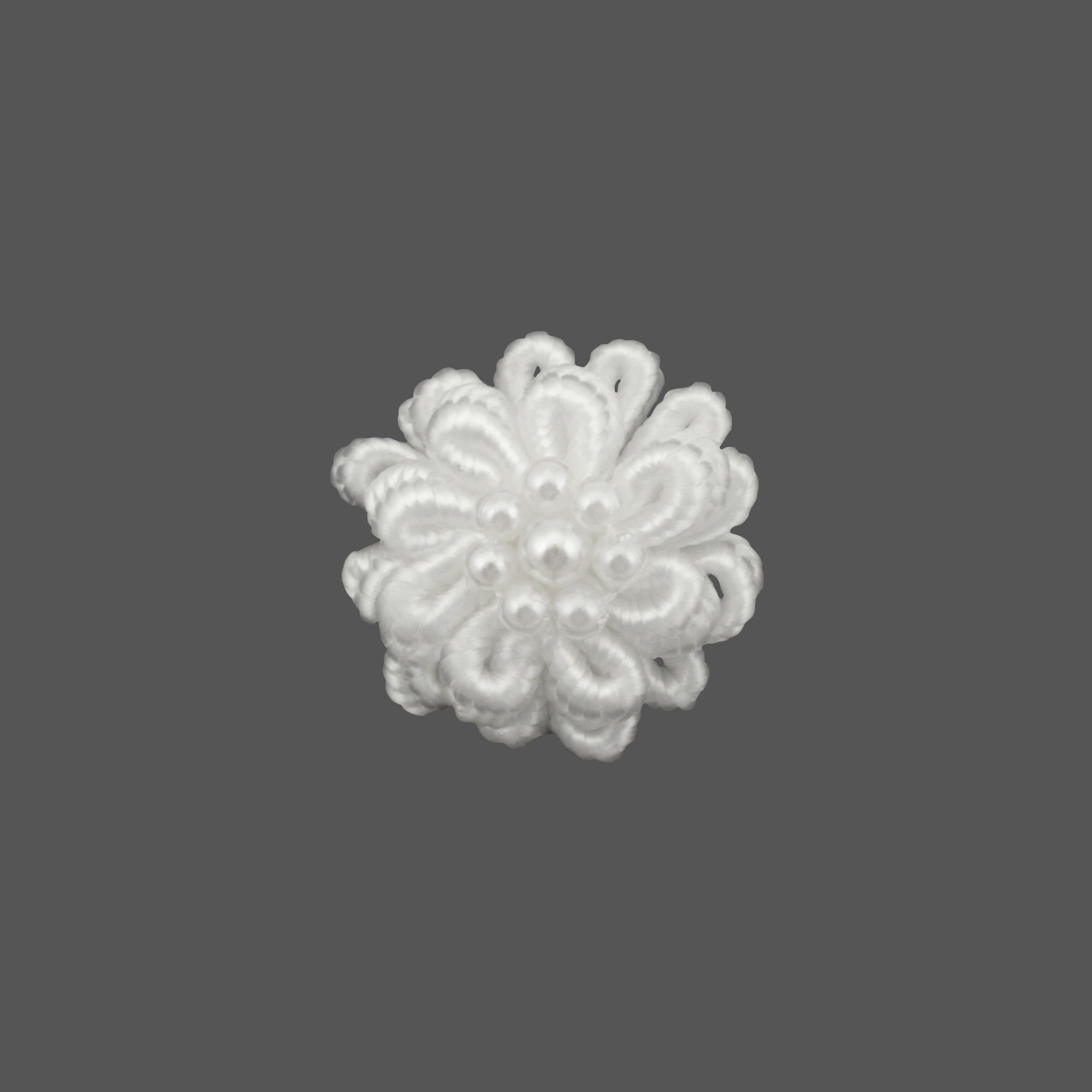 FLOWER PEARL VP WHT - FRENCH