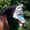 thumbnail image 2 of Fly Mask For Horses With Ear And Nose Protection - Teal - Full (large), 2 of 5