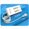 thumbnail image 4 of 50W/10A 10-Ports USB Charging Station Multi Port Hub Charger for Multiple Devices Extension Socket ,Easy to Use, 4 of 7