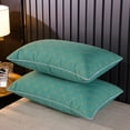 thumbnail image 3 of Ohufall Embroidered Brushed Fabric Pillow Hotel Quality Bed Pillows For Sleeping Home Goods Quilted Solid Color Headrest Core, 3 of 6