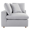 thumbnail image 4 of Modway Commix 4 Piece Down Filled Overstuffed Sectional Sofa Set in Light Gray, 4 of 10