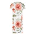 thumbnail image 5 of Pisexur Robe d'Été pour Femmes 2023 à Col en V à Manches Courtes Florale Décontractée de Plage Robes Imprimé Tournesol une Robe Midi en Lin, 5 of 5