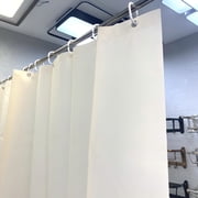 Dvkptbk Solid Yellow Shower Curtain with 12 Hooks, Waterproof and Partition Shower Curtains for Bathroom, Soft Thick Bath Curtain, Machine Washable, 71"x79"