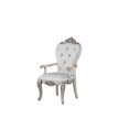 thumbnail image 1 of ACME Gorsedd Arm Chair (Set-2) in Cream Fabric & Antique White, 1 of 5