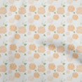 thumbnail image 1 of oneOone Velvet Orange Fabric Floral Sewing Craft Projects Fabric Prints By Yard 58 Inch Wide, 1 of 4