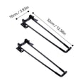 thumbnail image 2 of OULII 4Pcs Folding Hairpin Table Black For Diy Enthusiasts Home Decor 12.6x3.9in, 2 of 8