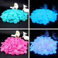 thumbnail image 3 of 100pcs Fish Tank Fluorescent Pebble Garden Parterre Decor Glow Stone Green, 3 of 9