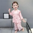thumbnail image 3 of Ensemble de Pyjama pour Tout-Petites Filles, Imprimé de Fraises, Chandail à Col Rond, Doux, Pyjama de Printemps et d'Automne, Pyjama Fille, Taille 12-18 Mois, 3 of 5