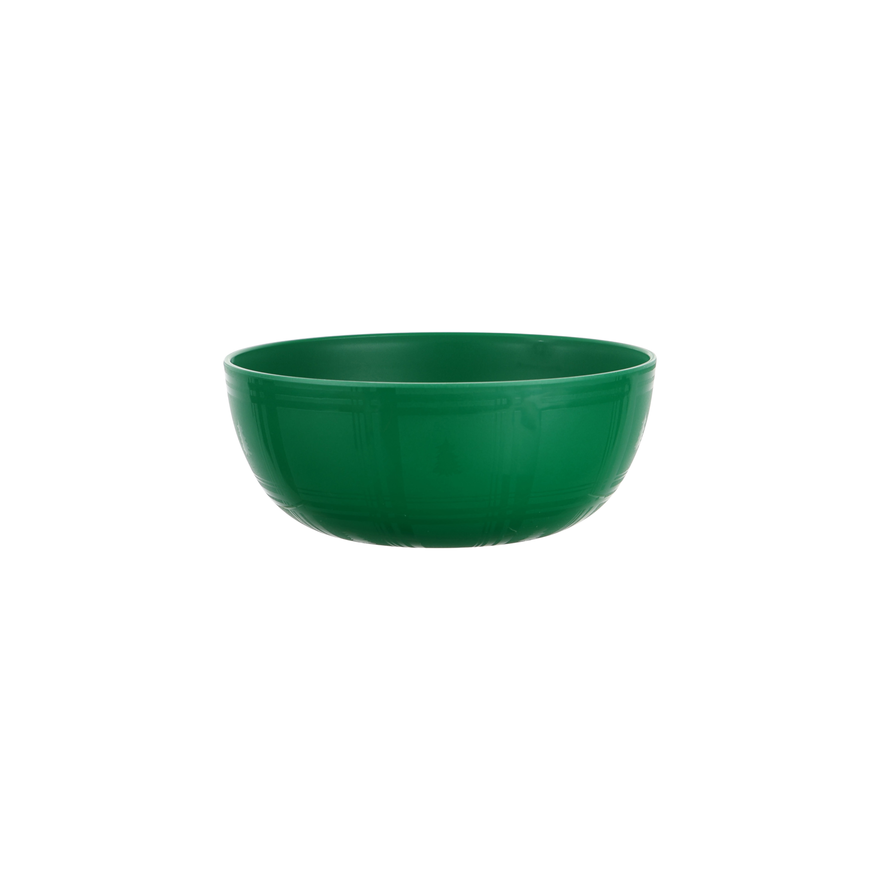 Bol en polypropylène Mainstays, motif tartan vert, 6,75 po