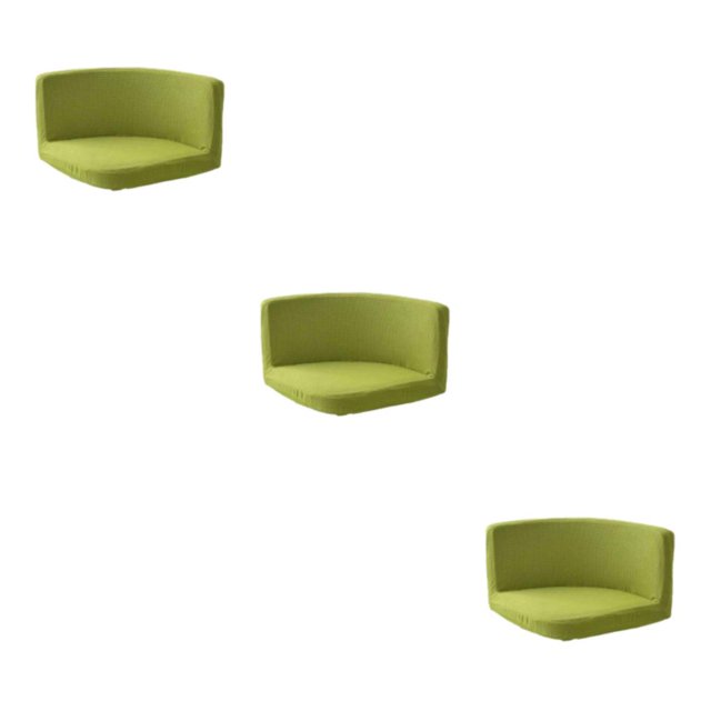 Maytalsory Soft And Durable Chair Cover Chairs With Style And Functionality Polyester Trilateral Chair Covers Multifunctional Fruit green 3Set