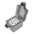 thumbnail image 4 of Boîtier de Prise Extérieur IP66 Étanche 16 A, Interrupteur Extérieur Étanche pour Balcon, Jardin, Pelouse, Norme UE 250 V, 1 Bande, Multiples, 5 Broches, 4 of 10
