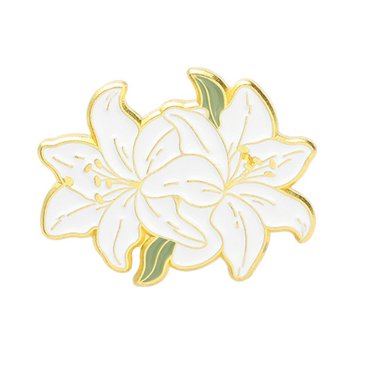 VONKY Brooches Colorful Flower Succulent Plant Floral Print Enamel Lapel Pins Elegant Style Badge Women for Clothing Crafting XZ4152