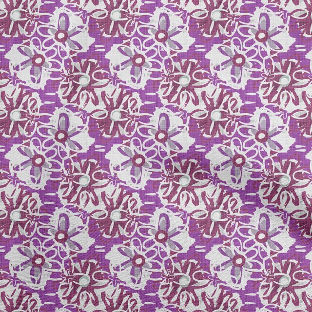 oneOone Cotton Poplin Purple Fabric Abstract Sewing Craft Projects Fabric Prints By Yard 42 Inch Wide