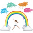 thumbnail image 2 of Patiojoy Inflatable Rainbow Sprinkler Outdoor Sprinkling Water Game Toy, 2 of 10