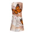 thumbnail image 5 of TJAZFJPA Robe de Bal Rouge Femmes Mode Décontractée Europe et Amérique Petite Bretelle Aguichant Sans Manches Robe à Imprimé Papillon Jupe Courte Robes de Vacances Femmes Tendance 2025 Robes Taille Empire pour Femmes, 5 of 5