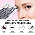 thumbnail image 4 of DIY Lash Extension Kit, Lash Cluster 72 Pcs with 72h Strong Hold Lash Bond and Seal + Cluster Eyelashes Applicator Tool Eyelash Extensions Kit for Self Applicator at Home, 4 of 10