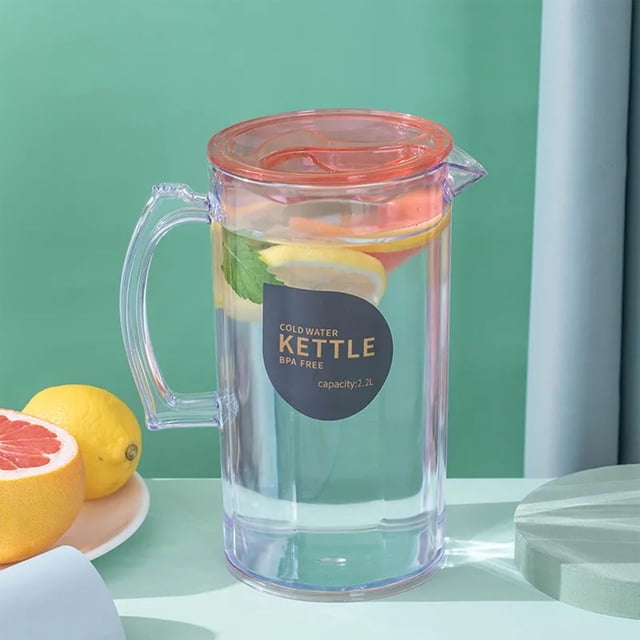 SuoKom Cold Kettle, Refrigerator Cold Kettle, Fruit Teapot Lemonade Drink Containers for Kitchen Home Party Bar Wedding