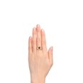 thumbnail image 2 of RYLOS Rings for Women 14K Yellow Gold Ring Classic Style 7X5MM Oval Gemstone &  Diamond Ring July Ruby Jewelry Size 5, 2 of 7