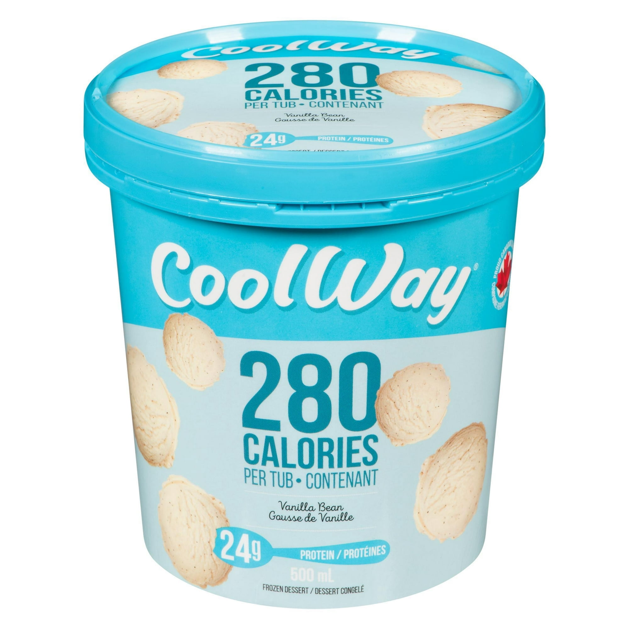 CoolWay Vanilla Bean Frozen Dessert with 280 Calories, 500 mL