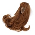 thumbnail image 3 of Long Fake Hair, High Temperature Wire Mesh  Design  Elasticity Toy Doll  Natural And Fit With Neat Bangs For 21-24cm Simulation Dolls Light Brown, 3 of 8