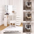 thumbnail image 2 of Vanity Desk, 21 x 43 x 56 inches, White, 2 of 9