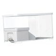 thumbnail image 4 of Bunblic Turtle Tank Aquarium Turtle Terrarium Bottom Drainage Terrapin Feeding Box Hatching Area with Sturdy Reptile Habitat With, 4 of 8