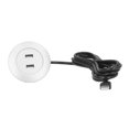 thumbnail image 3 of Dual USB Charging Ports Socket, Multipurpose Sofa USB Charging Socket Charging Protection Circuit  For Home Use Silver, 3 of 8