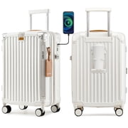 Joyway Carry-on Luggage Expandable Hard 20 inch Carry-on Luggage USB Port Cup Holder TSA Lock Suitcase