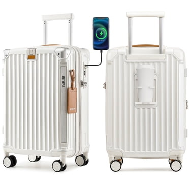 Joyway Carry-on Luggage Expandable Hard 20 inch Carry-on Luggage USB Port Cup Holder TSA Lock Suitcase