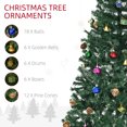 thumbnail image 4 of HOMCOM 5FT Christmas Tree Holiday Seasonal Indoor Metal Stand, 4 of 10