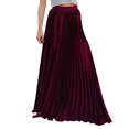 thumbnail image 1 of B91xZ Jupes pour Femmes Jupe Crayon Longue en Coton Stretch Modeste, Vin S, 1 of 4