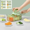 thumbnail image 1 of Vegetable Chopper, Multifunctional Grater and Slicer,Onion Chopper Pro Food Chopper, Kitchen Vegetable Slicer Dicer Cutter Grater, Veggie Chopper with Container for Salad Onion Potato Carrot, 1 of 8
