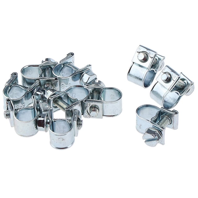10 Pcs Mini Pinces de Tuyau Style Carburant Pinces de Tuyau Réglables Ensemble Assortiment 6 - 8mm