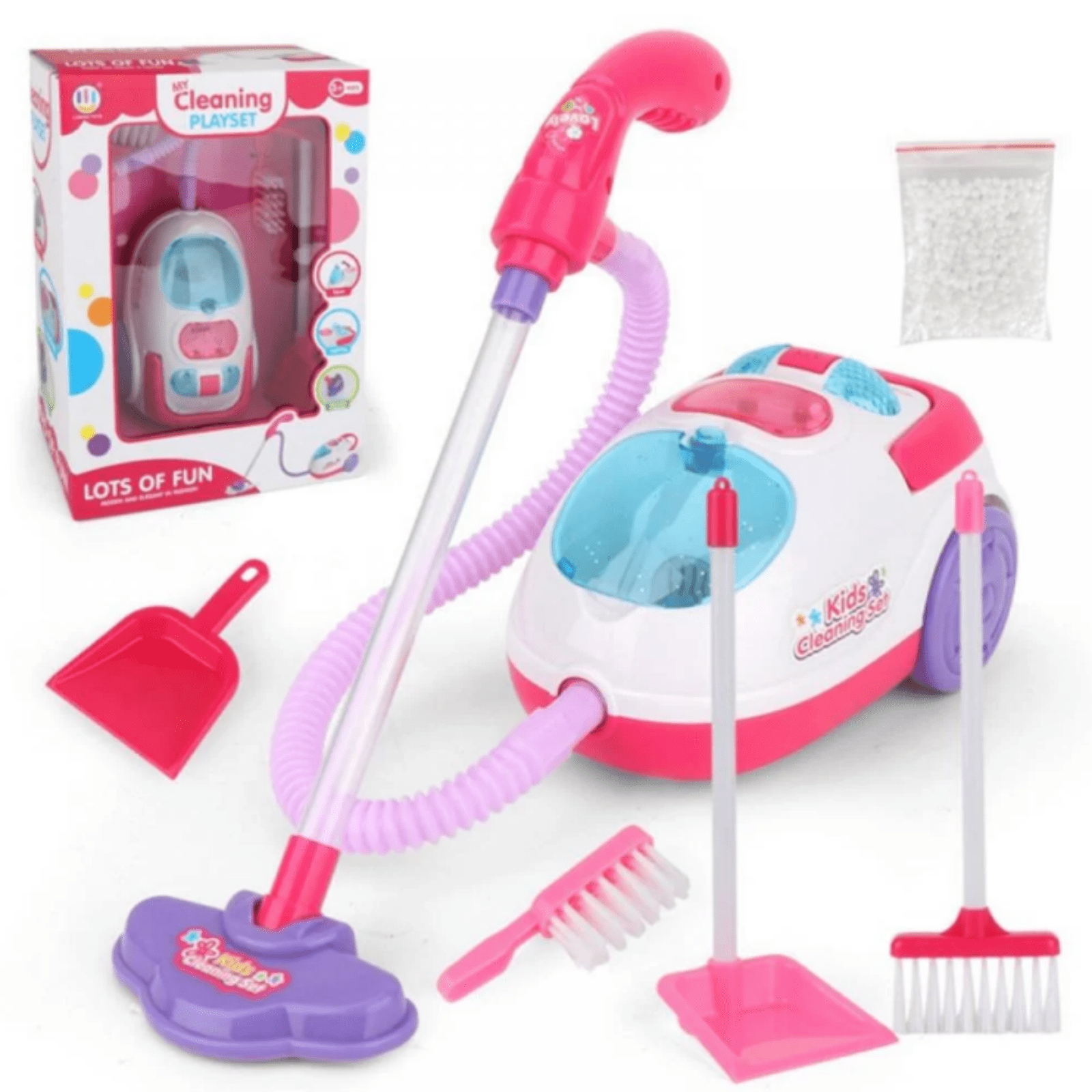 Jouet Aspirateur électrique Pour Enfant – Balai Et Pelle Inclus – Jeu D’imitation Ménage, éducatif, Dès 3 Ans – Cadeau