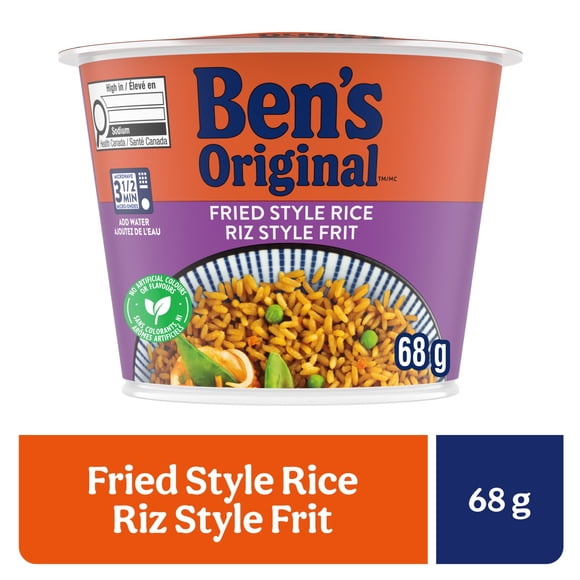BEN'S ORIGINAL MC Riz Frit, Collation ou Accompagnement, au Micro-ondes en 3,5 Minutes, 68 g